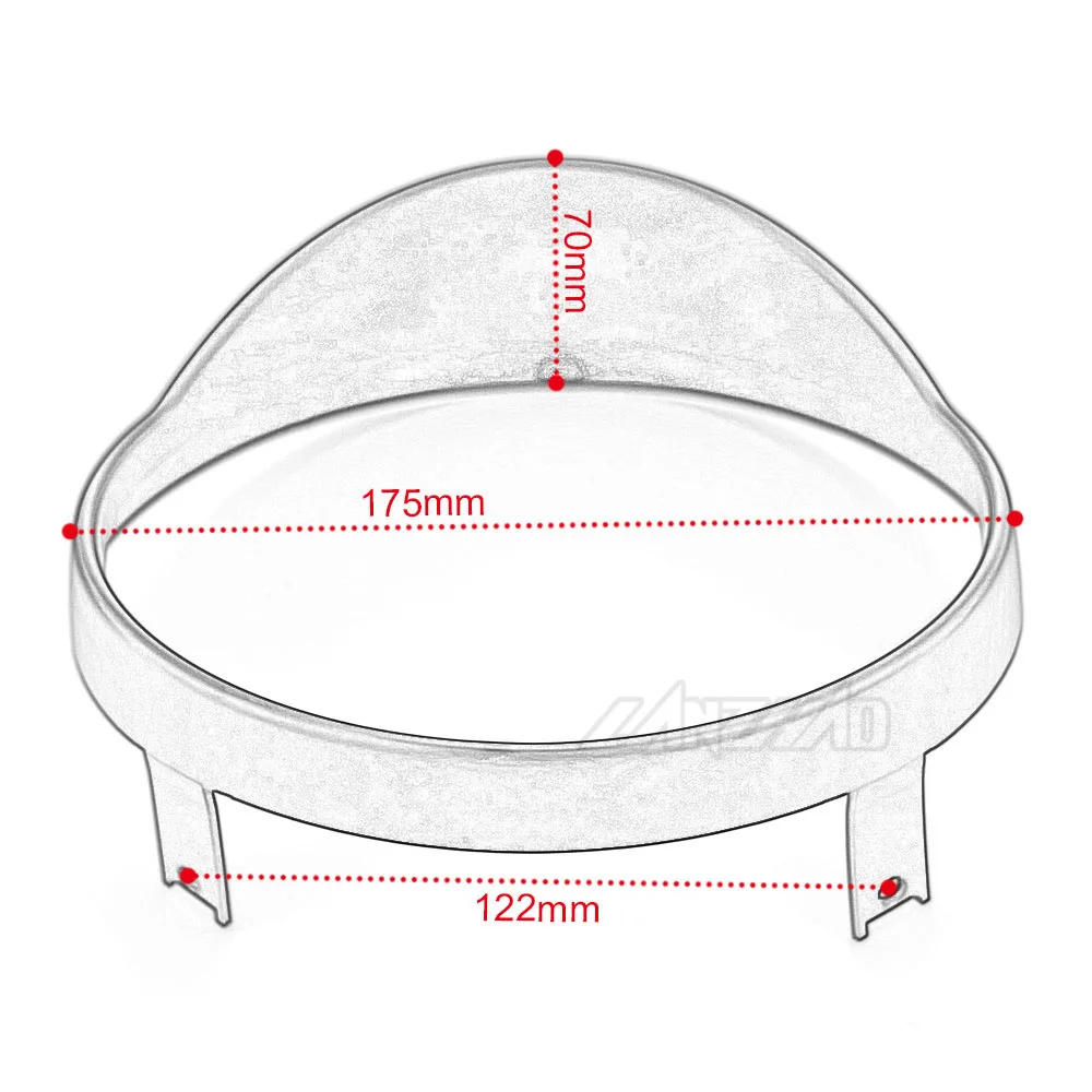 Крышка для фар мотоцикла ABS с закругленными краями черный Vespa GTS 250 300 2018 2019