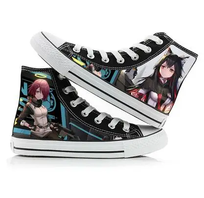 

High-Q Unisex Anime Arknights 3D AMIYA Yato Kroos plimsolls canvas shoes Arknights rope soled shoes Casual Shoes
