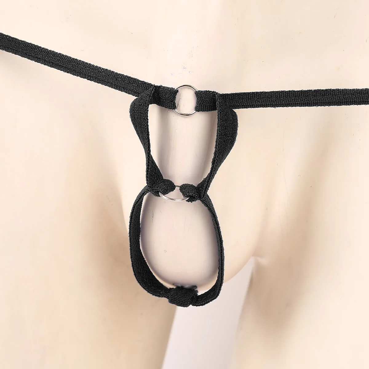 Сексуальные мужские стринги нижнее белье полый мешочек с Т образным ремешком