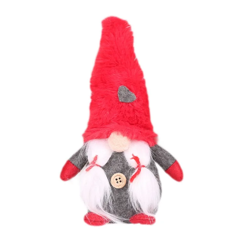 Плюшевые кукольные украшения Gnome, Шведский Рождественский Санта с красной шляпой, нордическая Статуэтка эльфа, украшение для домашнего праздника