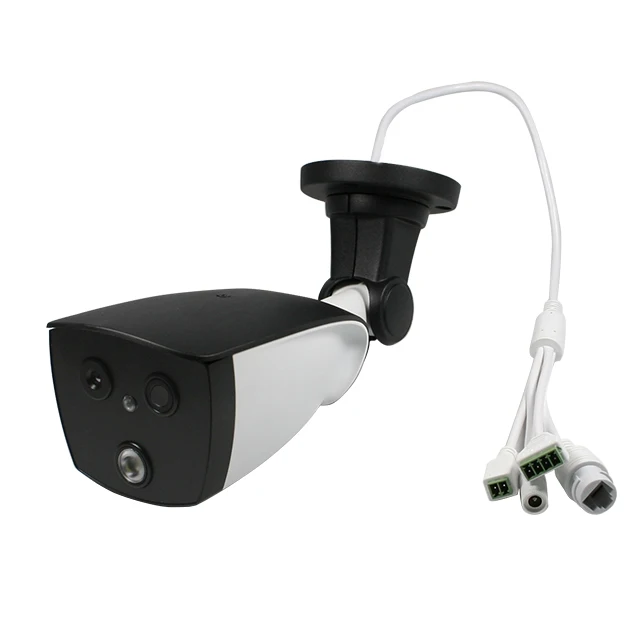 Thermal Camera 1080P IP Camera AI Human Body Temperature indicator Binocular Camera for Fever Detection with Alarm Function Cam