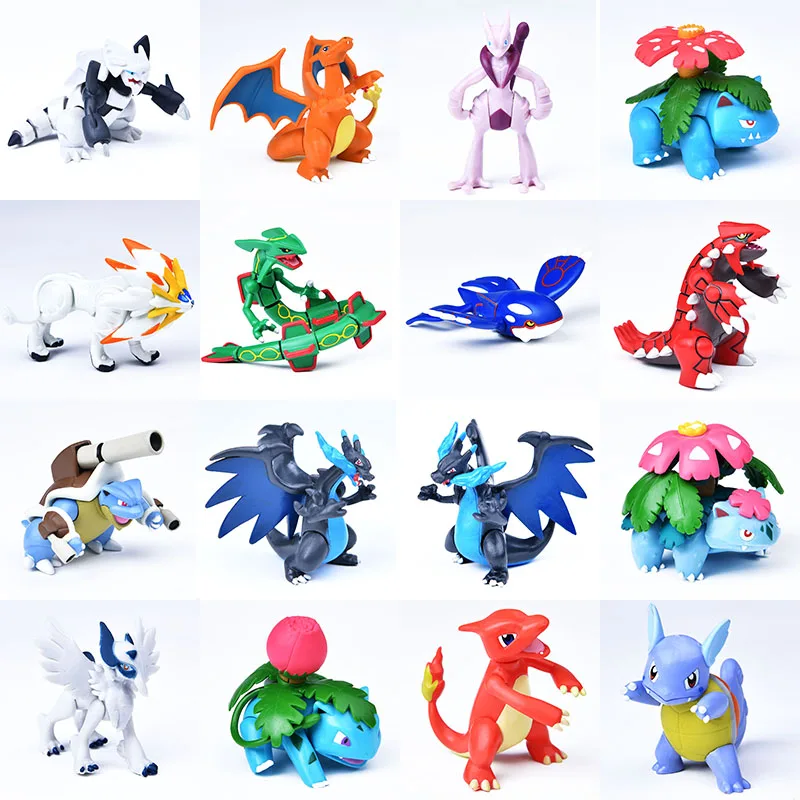 

Pokemon Elf Doll Action Figures Venusaur Groudon Blastoise Mewtwo Charizard Lugia Wartortle PVC Movable Joints Model Toy Gift