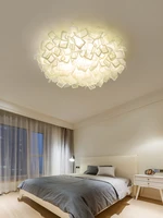 nordic living room ceiling lamp simple modern creative petal bedroom lamp atmosphere warm and romantic wedding room lamp