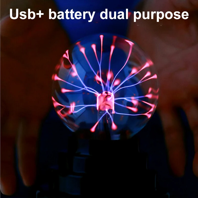 

Novelty Lighting USB Magic Plasma Ball Moon Lamp LED Plasma Blitzball Night Light Table Lamp Amazing Light Show Fun Kids Gift