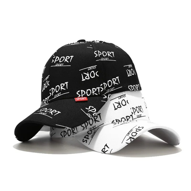 Casual Outdoor Sports Letter Sunscreen Print Baseball Caps Hole Adjustable Hip Hop Hat Soft Top Unisex Women Man Sun Hat