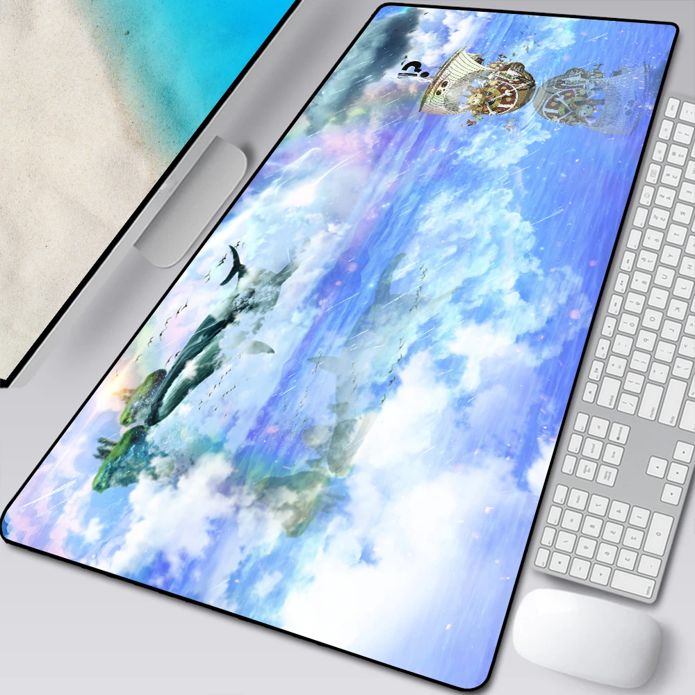 

XXL One Piece Beautiful Landscape Pattern Mousepad Desk Pad Anime HD Print Computer Gamer Locking Edge Customizable Mouse Mats