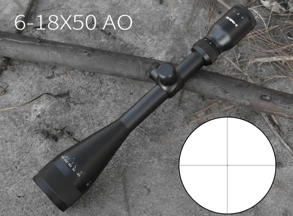 

Осенне-зимняя Новинка, 6-18x50 AO, фото с 20-миллиметровыми креплениями, черные пневматические ружья для охоты, телескоп PCP с красной точкой