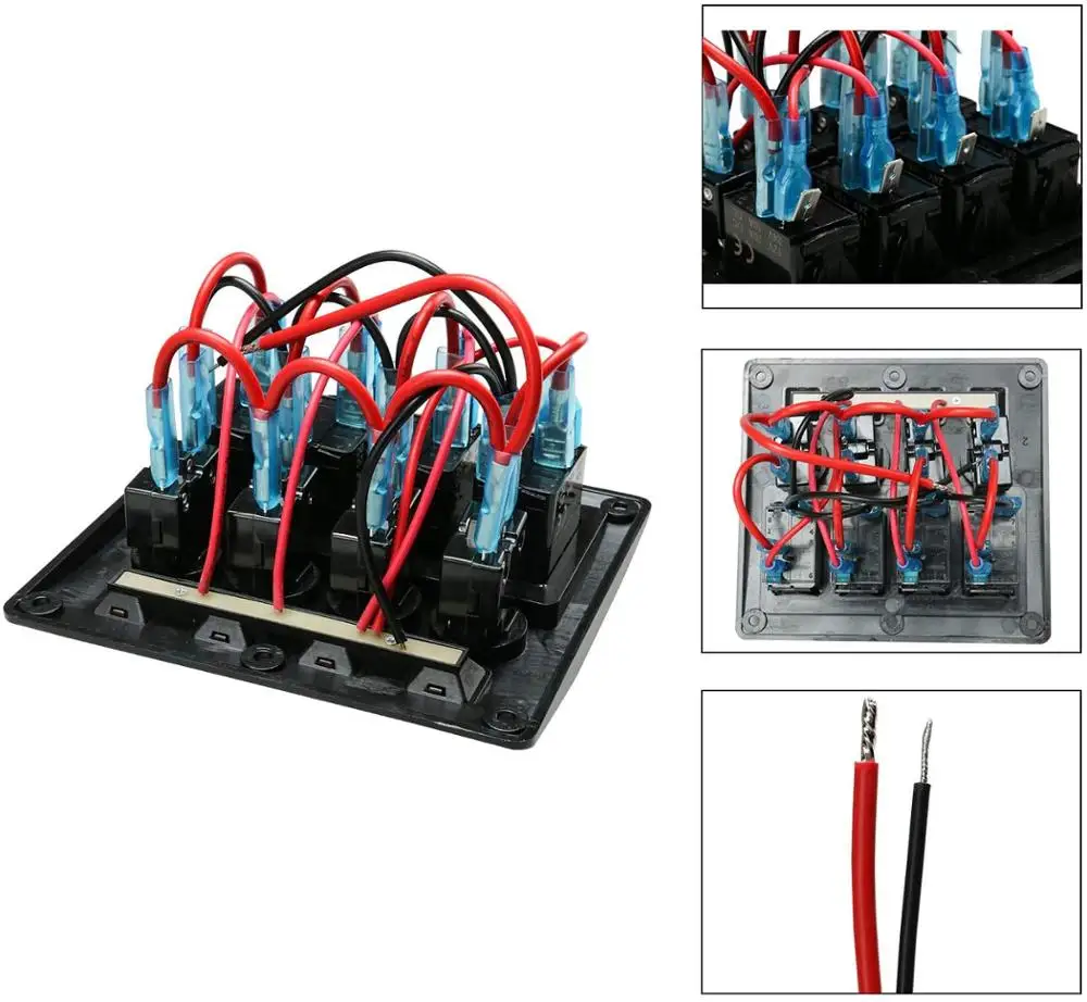Универсальный 4 позиционный светодиодный переключатель панель переключателя