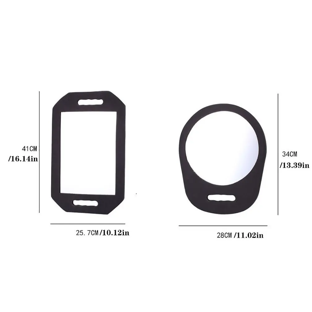 

Hairdressing Salon Makeup Mirror with Handle Mirror for Barber Shop Home Use Foam Frame Uneasy Broken Square Round Make Up Tools