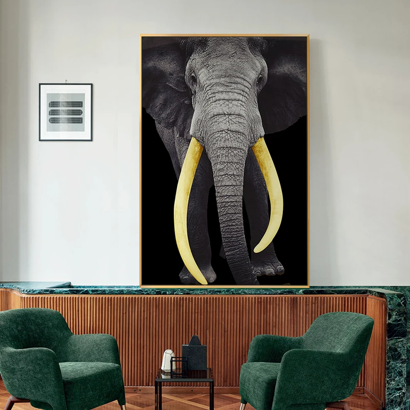 

Grey Elephant Canvas Paintings Animals Wall Art Posters And Prints Animals Art Canvas Pictures For Living Room Wall Decoration