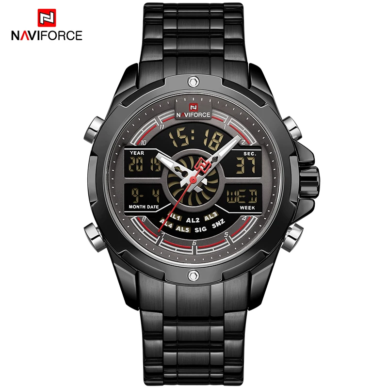 

NAVIFORCE New Style Men Watch Top Luxury Brand Waterproof Quartz Men’s Wristwatches Sports Analog Digital Male Clock Relogio Mas