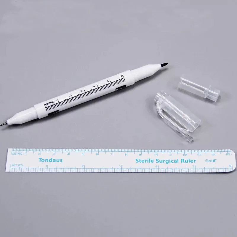 Микро пластиковые медицинские маркеры для татуировки и кожи стерильные