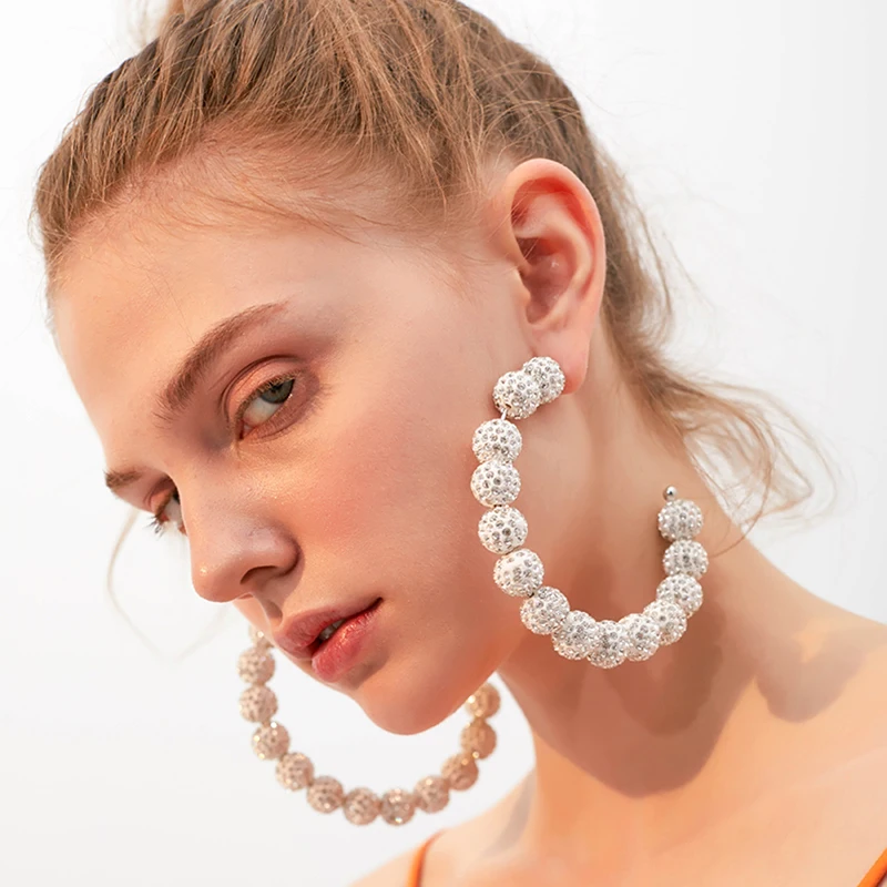 Серьги для женщин 2020 модные ювелирные изделия блестящие стразы серьги подвески в