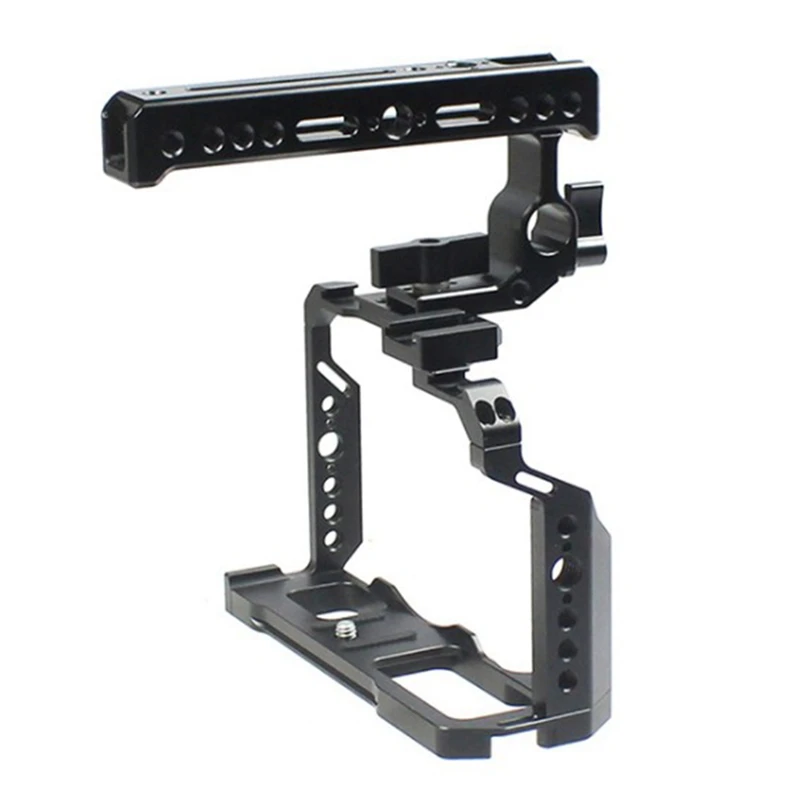 

Camera Rig Full Cage for FUJIFILM X-T4 formfitting Combo with Top Handle Grip Cold Shoe Mount Thread Tripod Holes