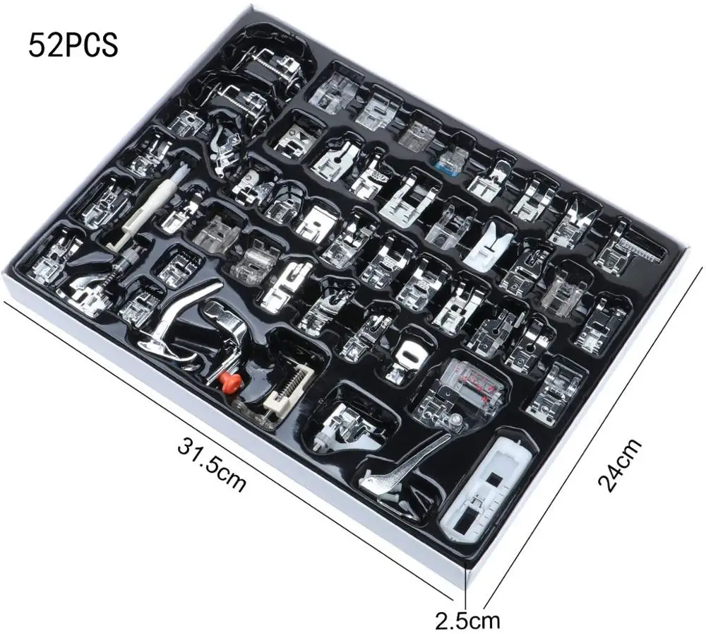 Набор прижимных лапок для профессиональных швейных машин Janome Brother Singer набор