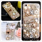 Лидер продаж, золотой кошелек, блестящие чехлы с кристаллами и жемчугом для Samsung Galaxy A50, A70, A10, A21S, A31, A41, A51, A71, A12, A52, A52s, A72, A32, A22, 5G