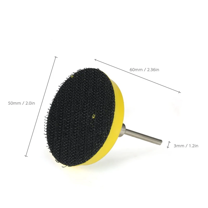 60 шт. шлифовальная бумага шлифовальный круг с 50 мм Полировочная прокладка