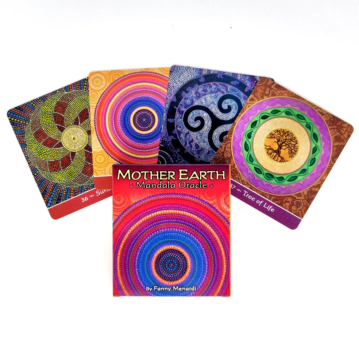 

2021 New Tarot Cards Mother Earth Mandala Oracle And PDF Guidance Divination Deck Entertainment Parties Board Game 44 Pcs/Box