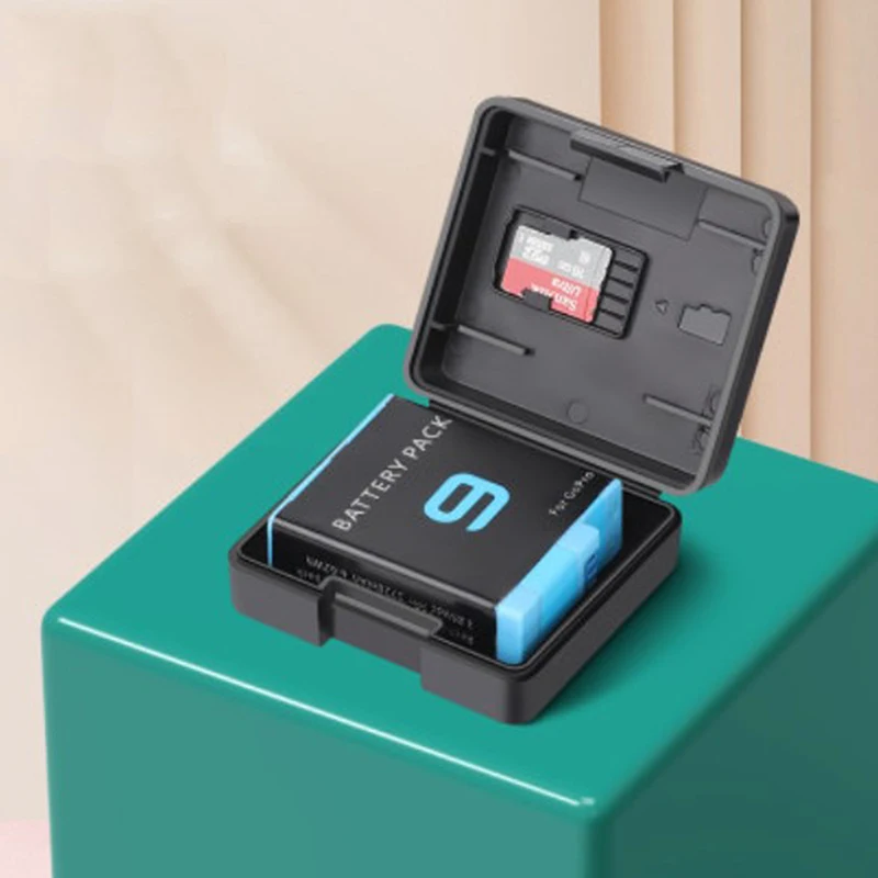Protective Storage Battery for GoPro Hero 10 9 8 7 6 5 4 Black Xiaomi Yi MiJia Battery Protection Storage box 1PC