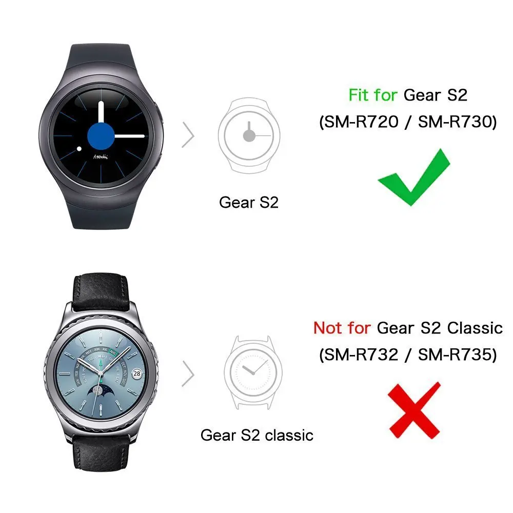 For Samsung GEAR S2 SM-R720/SM-R730 Bracelet Band With Adapter Stainless Steel Flat buckle / butterfly buckle Milanese Straps enlarge