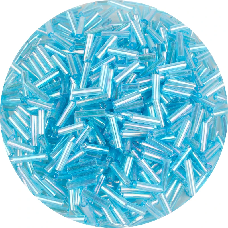 Розовые 2x6 мм чешские стеклянные трубчатые бусины-разделители 500 шт. австрийские