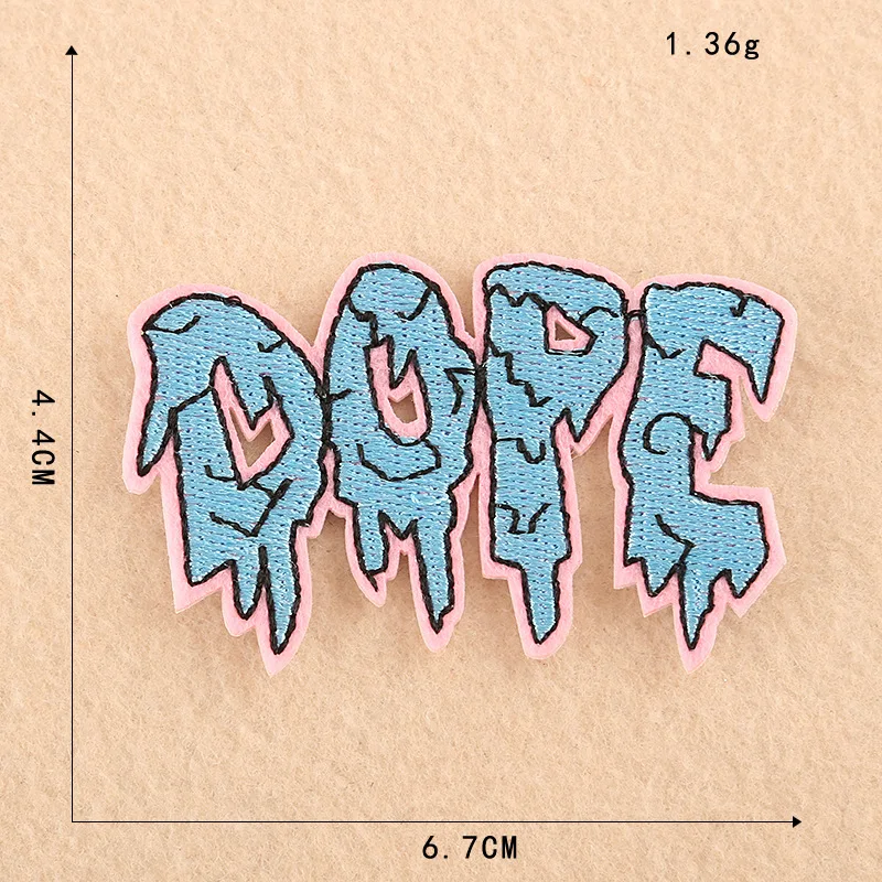 Модные Мультяшные нашивки HEY с вышивкой полоски на одежде наклейки в стиле панк Diy