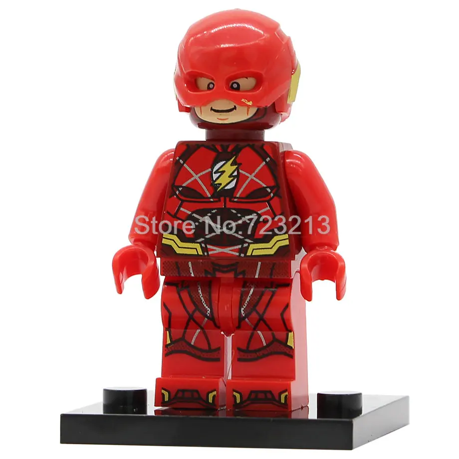 The Flash Супергерой Супермен Бизарро киборг фигурка флэш Аквамен Скотт бесплатно Бэтмен мистер чудо строительные блоки модель игрушки - Цвет: The Flash