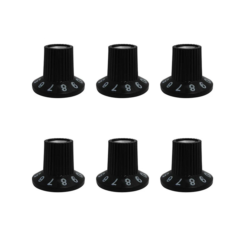 

4Pcs Tone Volume Control Button Knob for SQ Electric Guitar Bass Recording Studio Equipment Phono Preamp