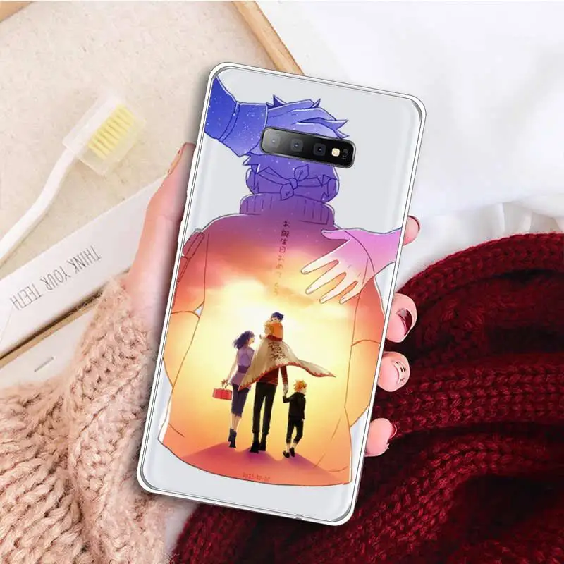 

Anime Uzumaki Naruto sasuke kakashi Phone Case Transparent for samsung A 21s 50 71 S 8 9 20 20fe note 10 20 ultra plus
