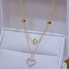 Ожерелье с подвеской в виде сердца для мальчиков и девочек