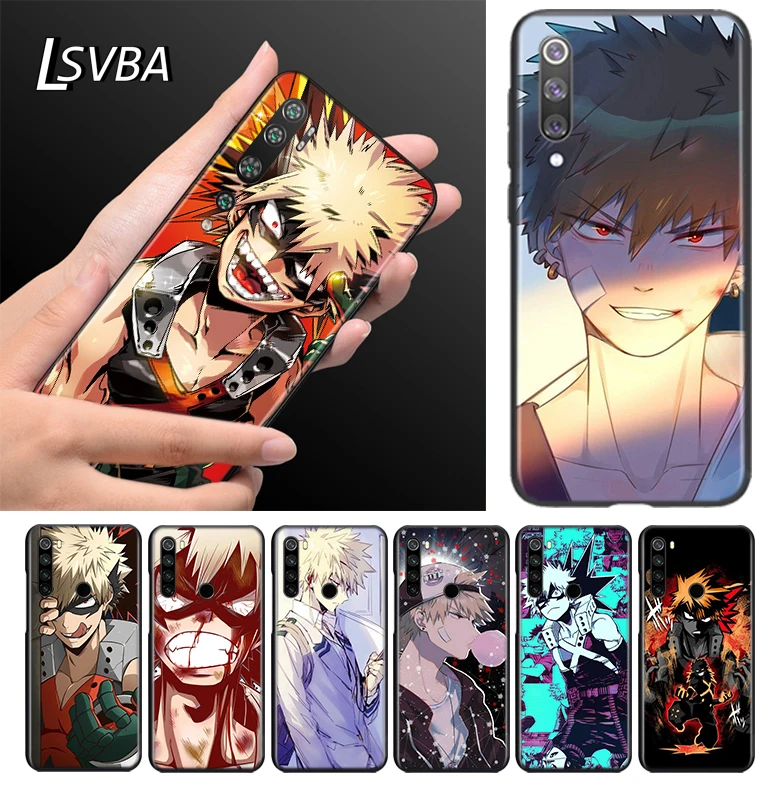 

Academia Katsuki My Hero Silicone TPU Cover For Xiaomi Mi Note 11 10T 10 9 9T SE 8 Pro Lite Ultra 5G Phone Case Bag