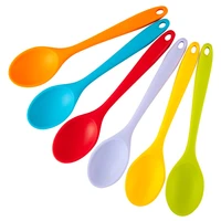 silicone soup spoons non stick high temperature resistant spoon cooking ladle for kitchenware