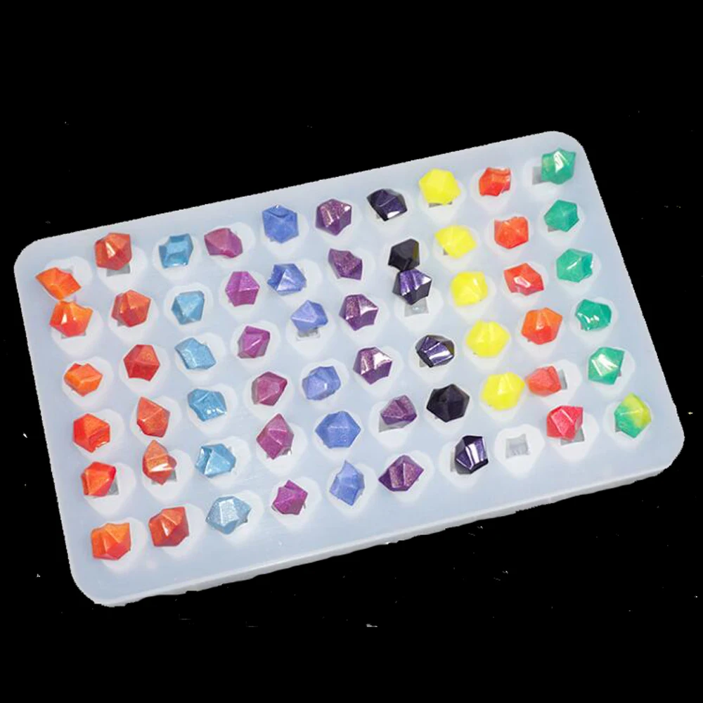 1 = 60 шт кристалл алмаза Камень Неправильной прессформу эпоксидной смолы
