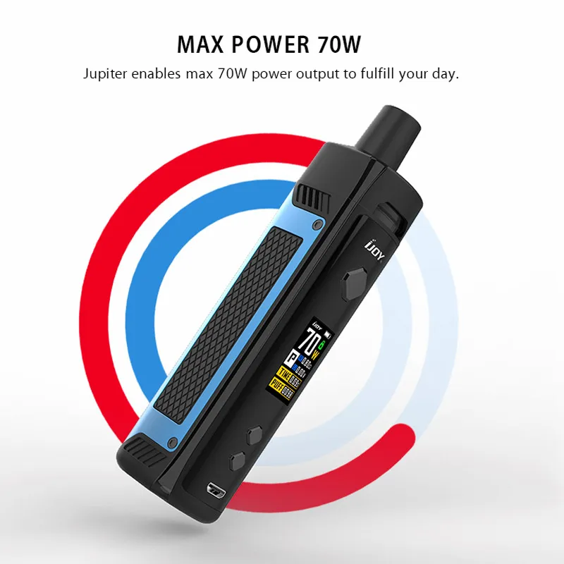 Оригинальный комплект электронной сигареты IJOY Jupiter 70 Вт 0 6/0 96 Ом испаритель RBA в