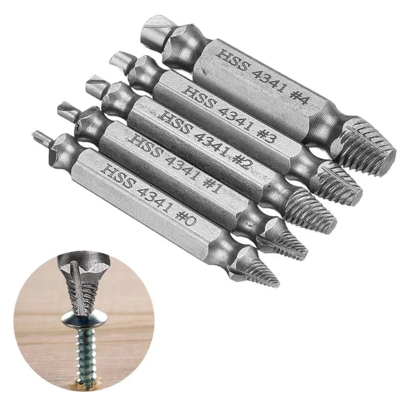 

Набор сверл, комплект из 6 быстрорежущих насадок для извлечения сломанных винтов и болтов, инструмент для удаления винтов и зачистки