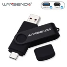 USB-флеш-накопитель WANSENDA 2 в 1, USB 128 и Type C, OTG, 32 ГБ, 64 ГБ, 256 ГБ, 512 ГБ, 3,0 Гб