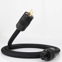 high quality hi end d517 power cord cd amplifier amp cable with p078 gold plated power plug ac mains power cable eu power iine