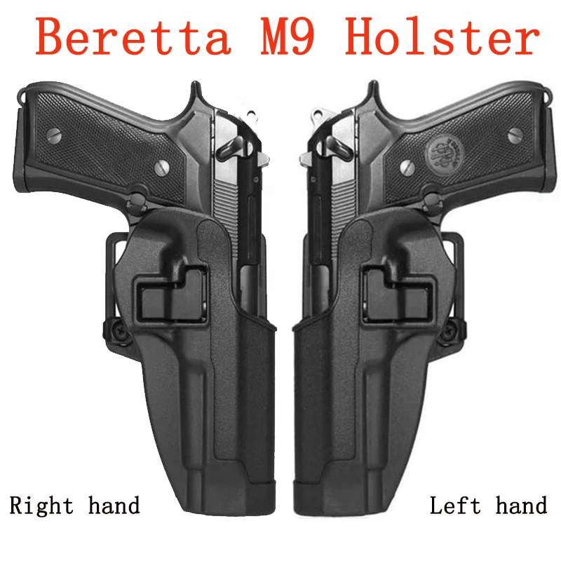 

Systematic Left/Right Hand Beretta M9 M92 M92F M96 Holster Gun case pistol Airsoft Holsters Belt waist Hunting Equipment