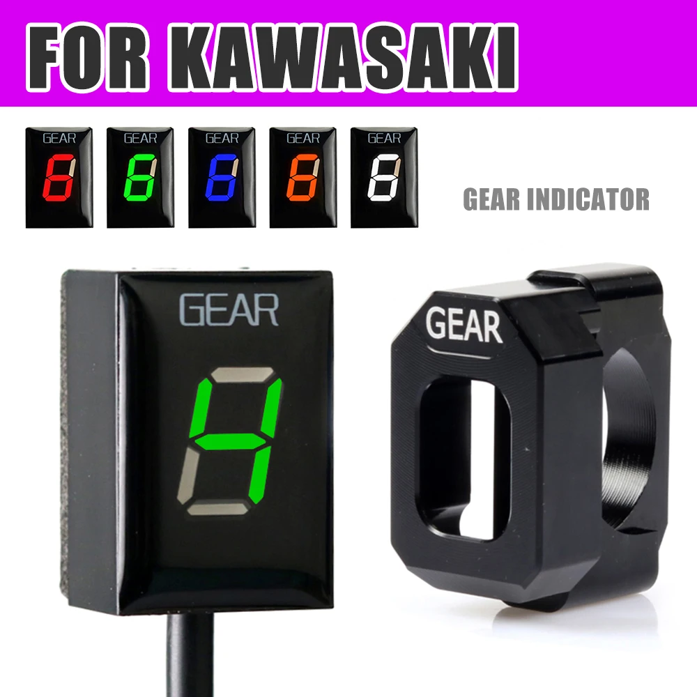 For Kawasaki ER-6F Versys 650 Ninja400 Ninja 400 Z800E VN900 Z650 Z900 Z1000 W800 ZX-6R Motorcycle Gear Indicator Holder Display