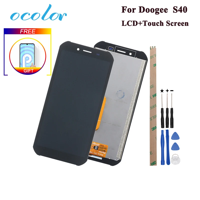 Ocolor Для Doogee S40 ЖК дисплей и сенсорный экран 5 ''в сборе Замена с инструментами +