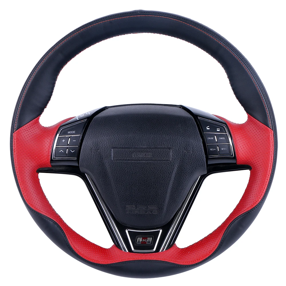 Подгонянная ручная сшитая оплетка из искусственной кожи для Hyundai Tucson 2015 2016Volkswagen VW