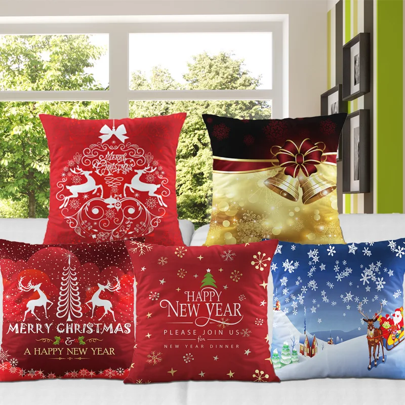Мягкая Наволочка для дивана наволочка рождественского декора Рождество 2018 олень