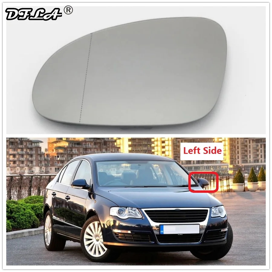 Для VW Passat B6 3C R36 TDI TFSI TSI 2006 2007 2008 2009 2010 2011 Стайлинг автомобиля зеркало стекло с