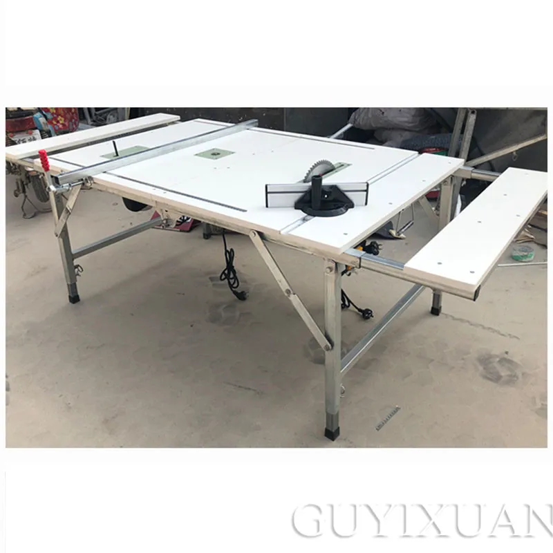 

mgj001 Multifunctional Portable Woodworking Saw Table Work Table High-quality Household Folding Woodworking Workbench (1.5*1.2m)