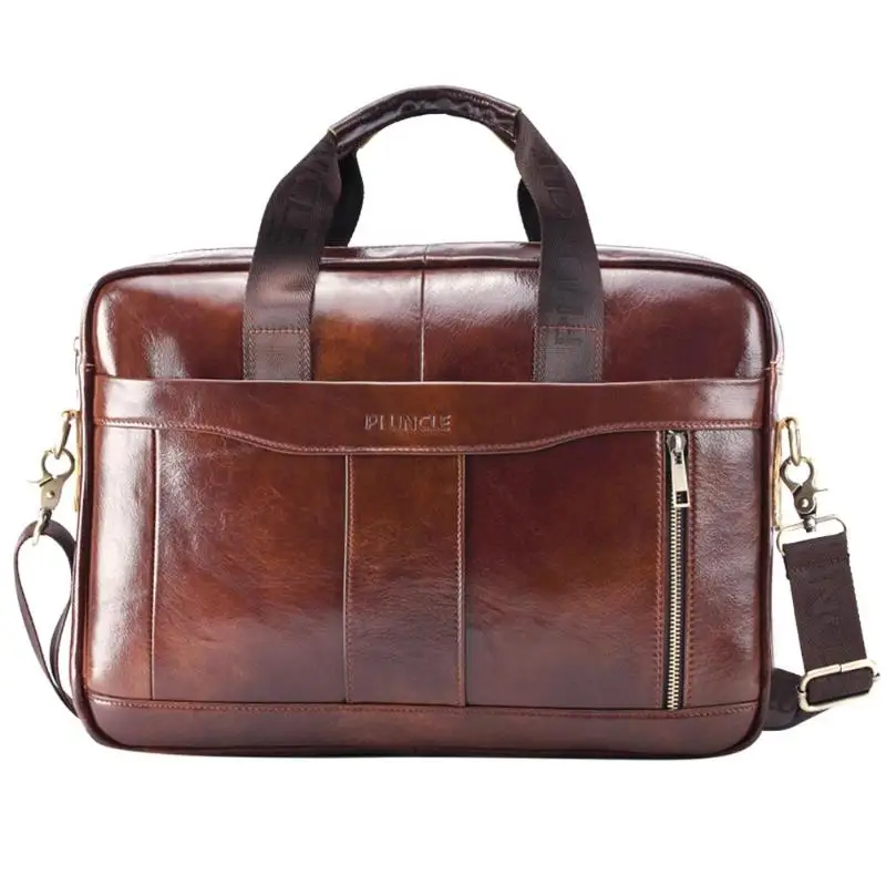 Мужской портфель из натуральной кожи, сумка для ноутбука из натуральной кожи, сумка-мессенджер для ноутбука, сумка через плечо, Офисная сумка
