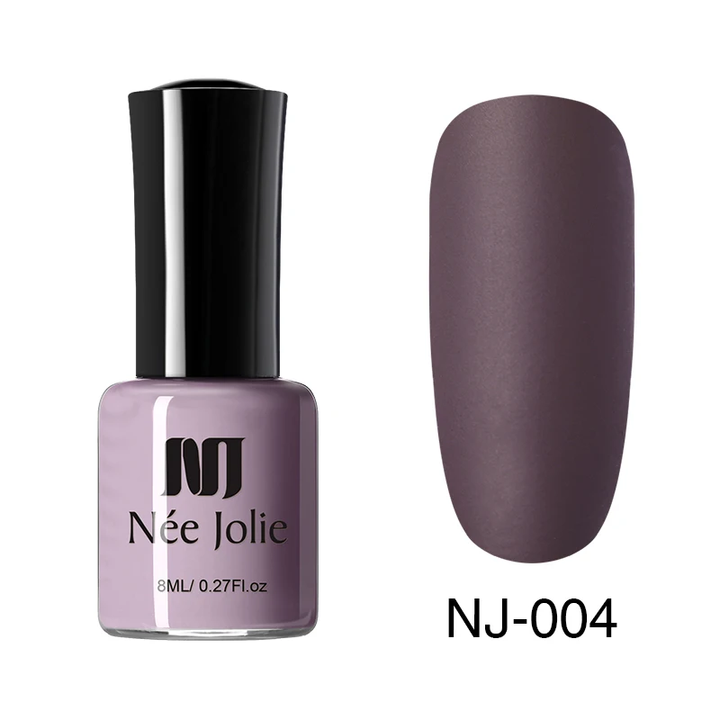 NJM-04 NEE JOLIE 8 мл Лак для ногтей чистая серия лак для ногтей Блестящий зеркальный матовый эффект лак для ногтей 66 цветов - Цвет: NJM-04