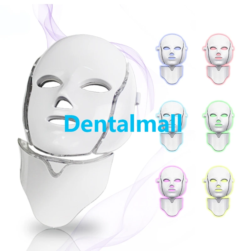 売る 7 色 Led ライト治療マスクケア若返りしわにきび除去美容 Led マスク光子治療