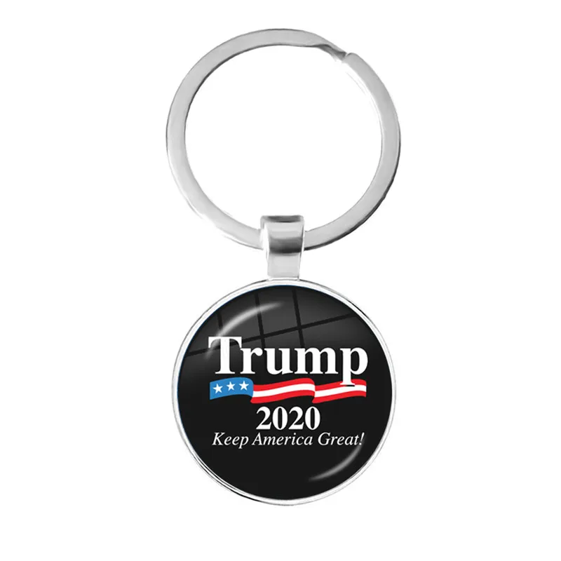 Keep America Great Glass брелок с кабошоном флаг США Трамп 2020 для американских выборов