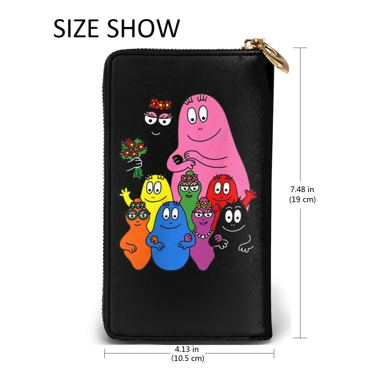 

CafePress Barbapapa Family , New men's and women's smart leather wallet credit card bank card bag. Long mobile wallet
