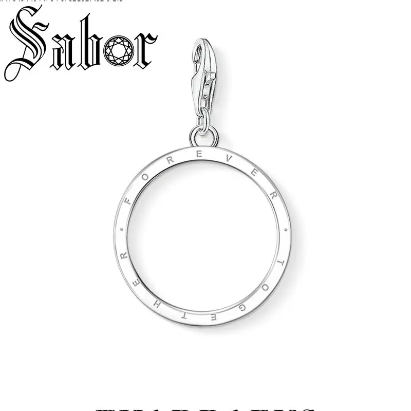 Женское ювелирное изделие Forever Together Circle Charm подлинный браслет с серебряным